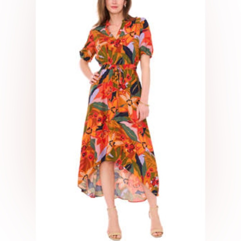 MSK Floral Multicolor Maxi Dress